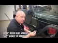Rock Hard 4x4 Patriot Series Rocker Guards w/ Tube Sliders - Black - LJ
