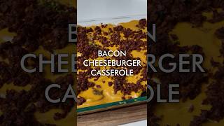 Dump and Bake Bacon Cheeseburger Casserole - vegan and GF