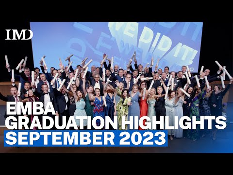IMD EMBA Graduation September 2023
