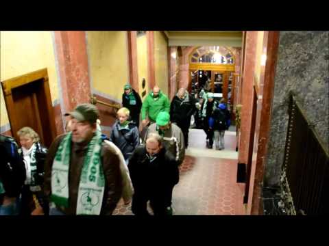 2016-03-15 Fandové Bohemky demonstrují za Ďolíček