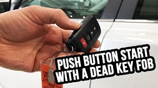 How to enter/start your Push Start vehicle with a dead key FOB - McPhillips Toyota Car Guide