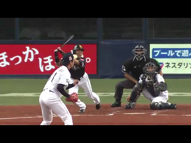 【3回表】ホークス・本多 うまく流して先制タイムリー2ベース!! 2016/9/8 Bs-H