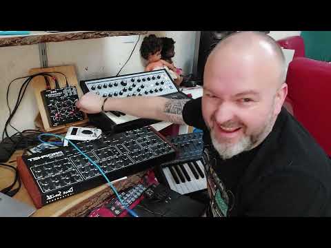 Jomox T-resonator mk2 test on moog