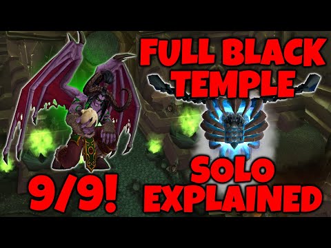 FULL Black Temple Solo EXPLAINED (Hunter PoV) [Cataclysm Classic]