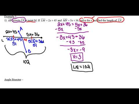 2 Bisecting Segments And Angles