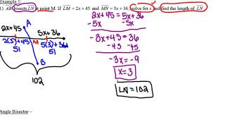 2 - Bisecting Segments and Angles