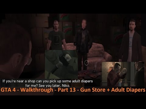 GTA 4 - Walkthrough - Part 13 - Gun Store + Adult Diapers