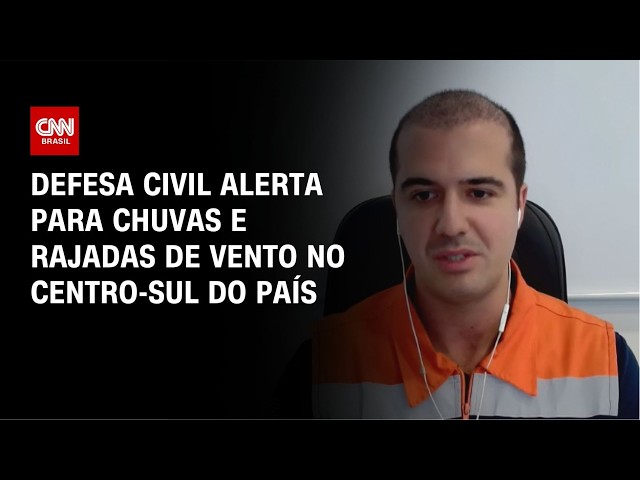 Centro-Sul está em alerta para chuvas e rajadas de vento, diz tenente da Defesa Civil | AGORA CNN