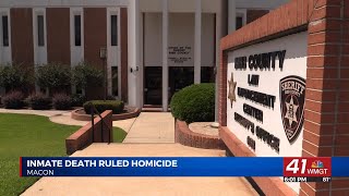 GBI rules Bibb inmate death a homicide