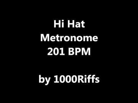 Hi Hat Metronome 201 BPM - Beats Per Minute