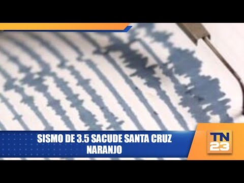 Sismo de 3.5 sacude Santa Cruz Naranjo