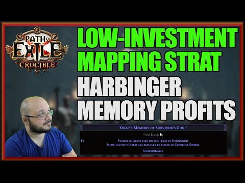 [POE 3.21]HOW PROFITABLE ARE KIRACS MEMORY OF SURVIVORS GUILT? Low-Investment Mapping Strategy!