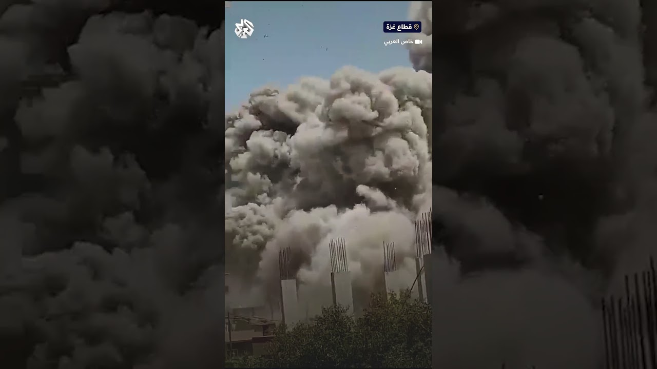 لحظه استهداف الاحتلال اللسرائيلي منزل ابو اسامه