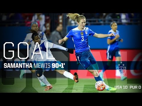 WNT vs. Puerto Rico: Samantha Mewis Goal - Feb. 15, 2016