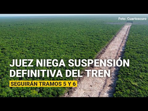 Juez niega suspensión definitiva contra obras del Tren Maya; seguirán tramos 5 y 6