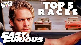 TOP 5 Fast & Furious Car Races | SceneScreen