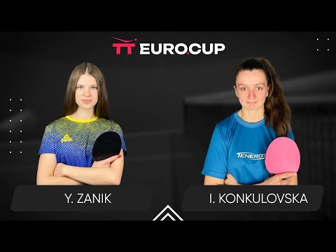15:55 Yulianna Zanik - Iryna Konkulovska 21.05.2024 TT Euro.Cup Women Ukraine Master. TABLE 3