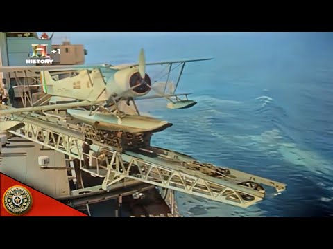 Regia Marina naval aviation - IMAM Ro.43 - italian navy in ww2 {Colorized & Enhanced}