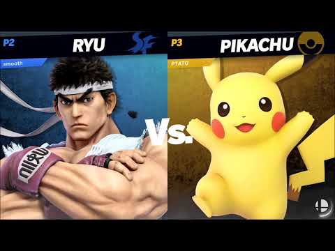 DarkP0tat0 (Pikachu) vs Smooth (Ryu) - Smash Ultimate 8.1.0