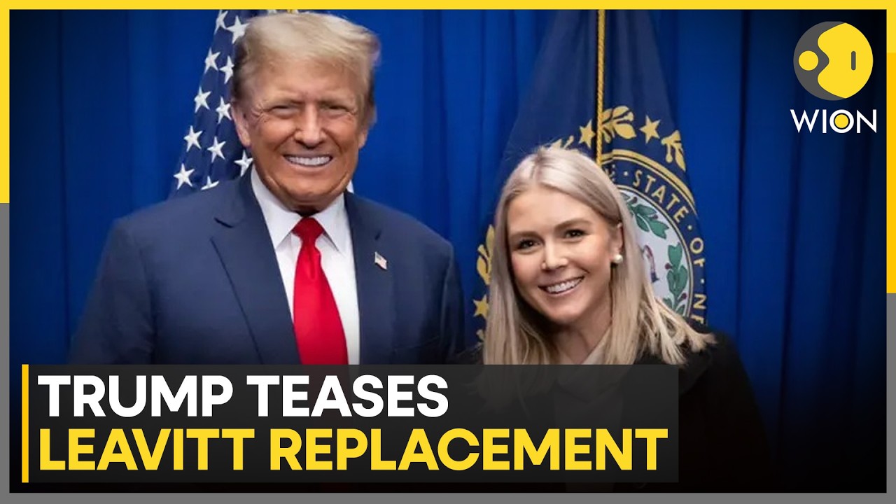 Trump Praises Leavitt As She Preps to Leave As White Press Secy | WION