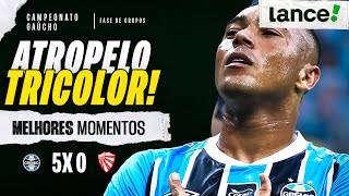 GRÊMIO 5x0 SÃO LUIZ - MELHORES MOMENTOS - 3ª RODADA - GRUPO A - CAMPEONATO GAÚCHO