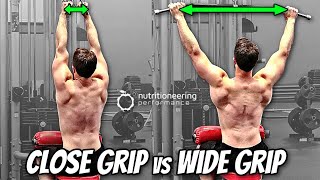 Close Grip vs Wide Grip Lat Pulldown Differences & Muscles Worked