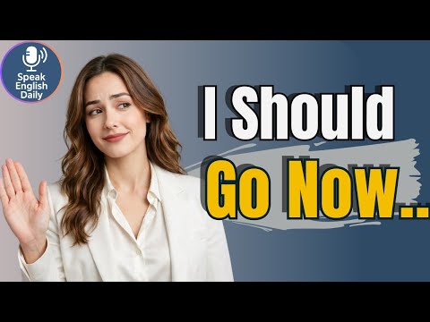 40 Phrases to End a Conversation Politely in English | Shadowing English Speaking Practice