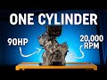 This Is A Single Cylinder F1 Engine 20 000rpm 300cc 90bhp