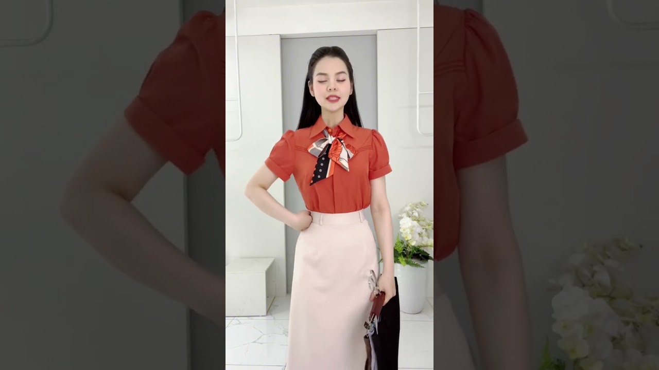 Sơ mi chéo ngực cổ đức cơ bản, dễ mặc, dễ phối đồ UKSM2501003 ( Ko kèm CV/ Quần + Phụ kiện)