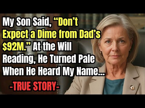 HER TRUE STORY FROM CALIFORNIA 👵💔 My Son Said, “Don’t Expect a Dime from Dad’s $92M.” At the Will...