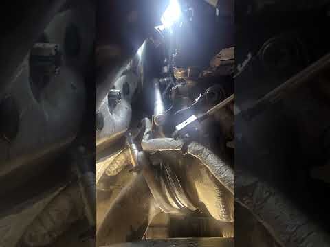 11 14 Ford f150 ecoboost turbo coolant line Removal rear fitting.