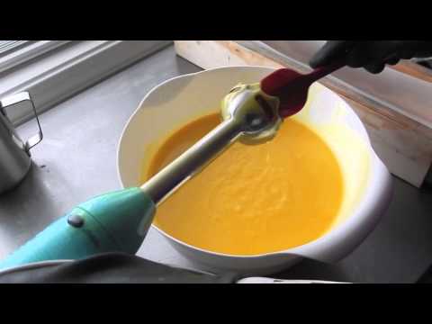 Making & Cutting Purely Natural Orange Soap
