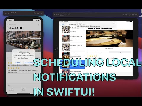 Scheduling Local Notifications in SwiftUI - RestApp Part 10