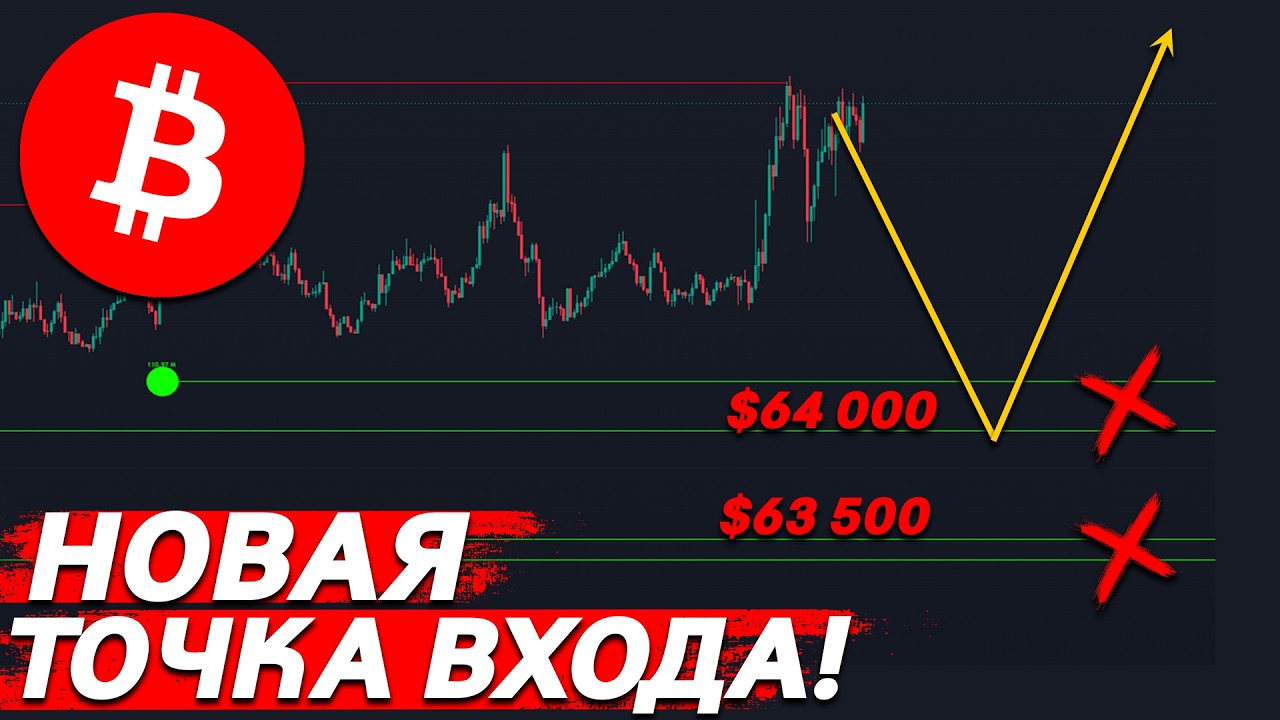 ❗️БИТКОИН – ИЗВЕСТНЫ НОВЫЕ ТОЧКИ ВХОДА В ЛОНГ!