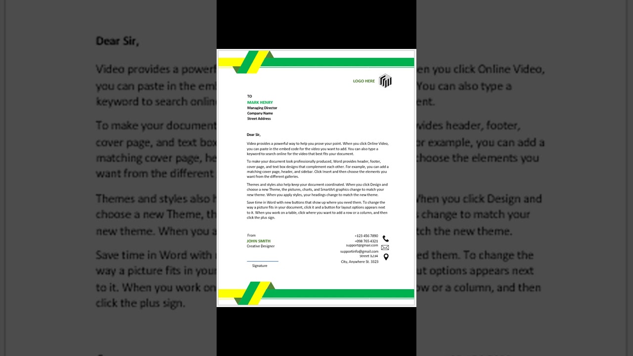 letterhead #letterhead