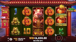 🎰 Greedy Fortune Pig Slot Bonus Game Big Win 💰 Online Casino