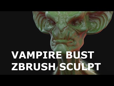 Vampire Creature sulpt practice in Zbrush