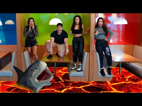 O chão é lava, Luccas Neto salva sua irmã da lava QUENTE!!