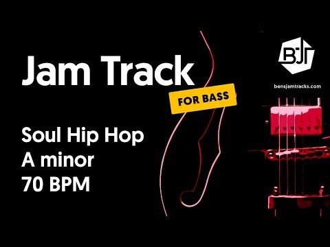 Soul Hip Hop Jam Track in A minor "The Hustle" (for bass) - BJT #35