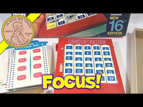 Concentration TV Show 16th Edition Board Game #4950, 1972 Milton Bradley 