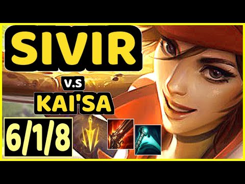 KRAMER (SIVIR) vs KAI'SA - 6/1/8 KDA BOTTOM ADC CHALLENGER GAMEPLAY - KR