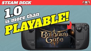 Baldur's Gate 3 Official 1.0 Launch on Steam Deck  is more than Playable!