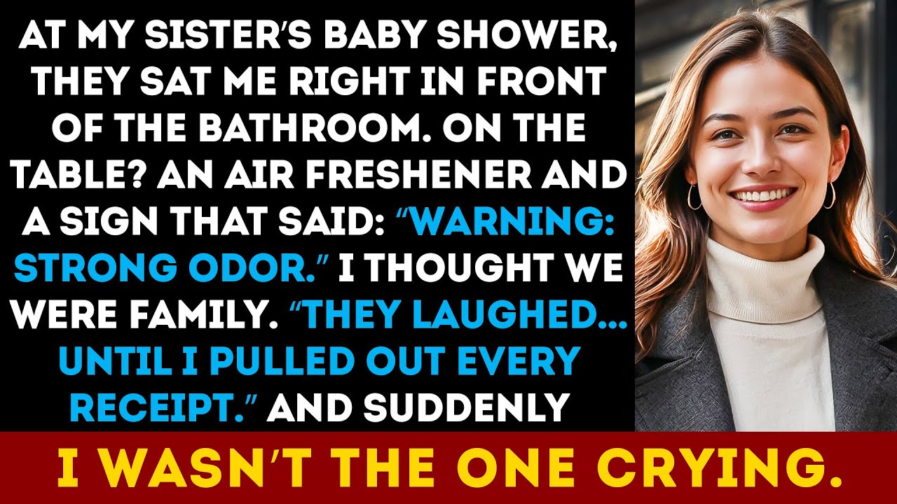 At My Sister’s Baby Shower, They Sat Me by the Toilet, But They Had No Idea What Was Coming...