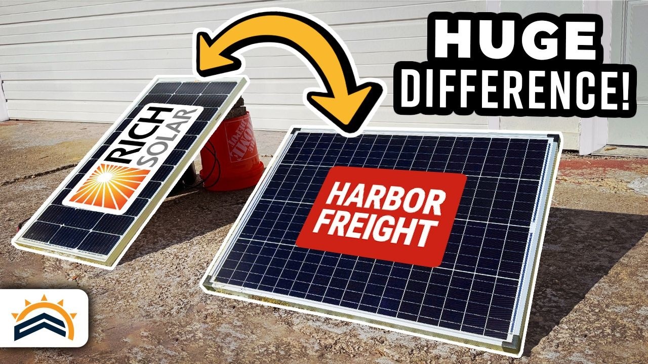 Harbor Freight 100W Vs Rich Solar 100W |  Tested!