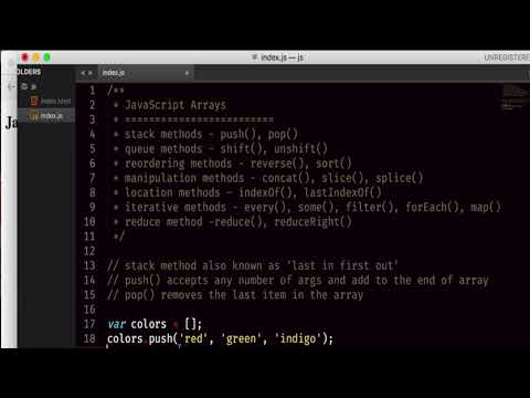 Javascript Tutorial Part 036 Array Stack Methods Proactive Tutorial