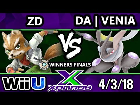 S@X 244 Smash 4 - ZD (Fox) Vs. DA | Venia (Greninja) - Wii U Winners Finals