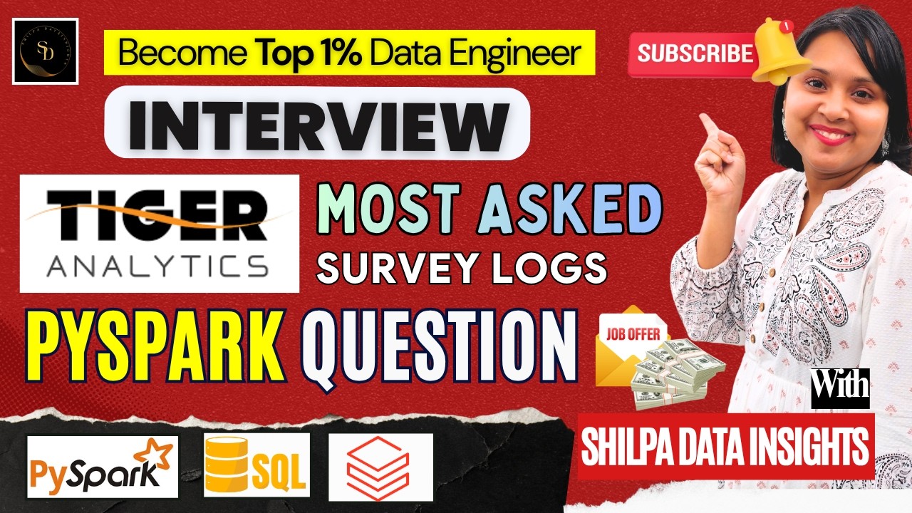 Tiger Analytics Interview Question Solved in PySpark | Real Data Engineering Scenario