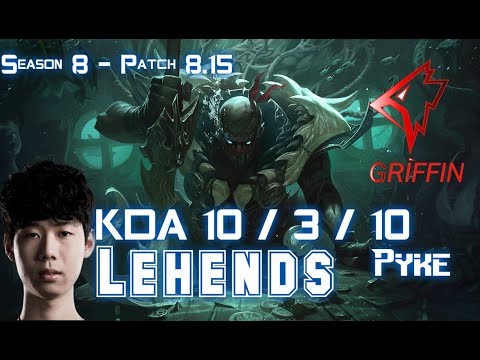 GRF Lehends PYKE vs SHEN Supp - Patch 8.15 KR Ranked