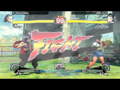 USF4 @ NLBC #144 - Mike K (Sakura) vs MasterMike (Rose) [720p/60fps]