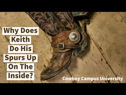 Why Does Keith Do His Spurs Up On The Inside?